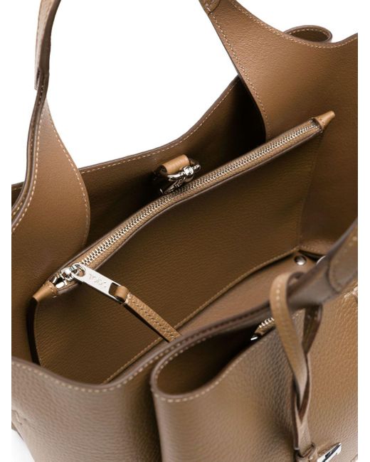 Tod's Brown Tod 's Mini -Leder -Einkaufstasche