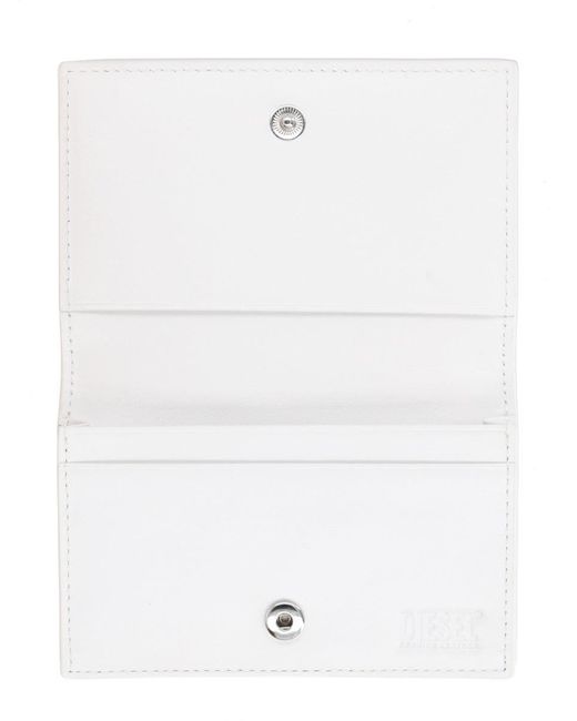 DIESEL White Card Holder "1Dr"