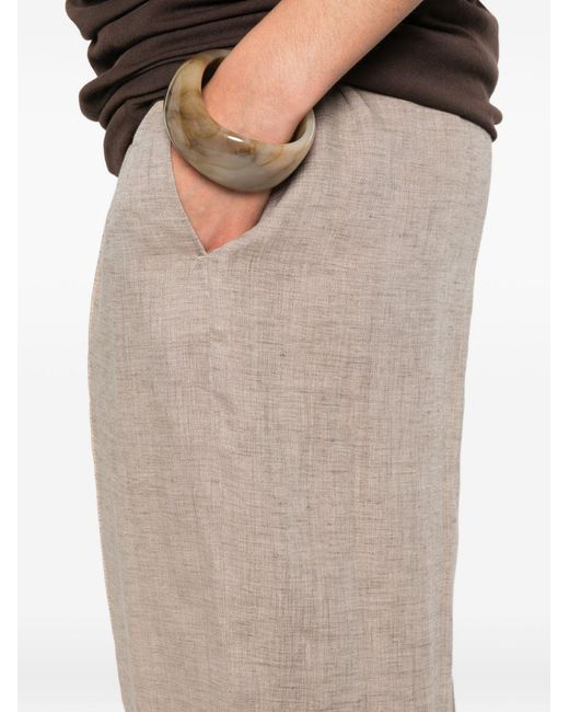 Fabiana Filippi White Linen Trousers