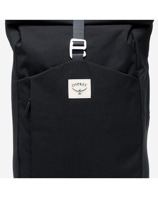 Osprey Black Arcane Roll Top Backpack for men