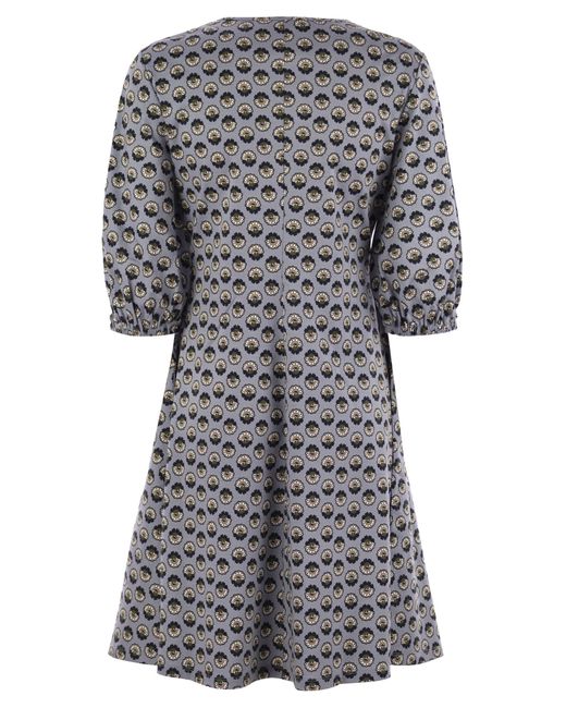 Week-end Max Mara Cinghia Robe en coton à motifs Weekend by Maxmara en coloris Gray