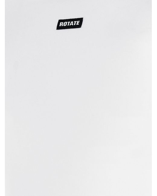 ROTATE BIRGER CHRISTENSEN Roteer Birger Christensen 'korte Mouw' T -shirt in het White