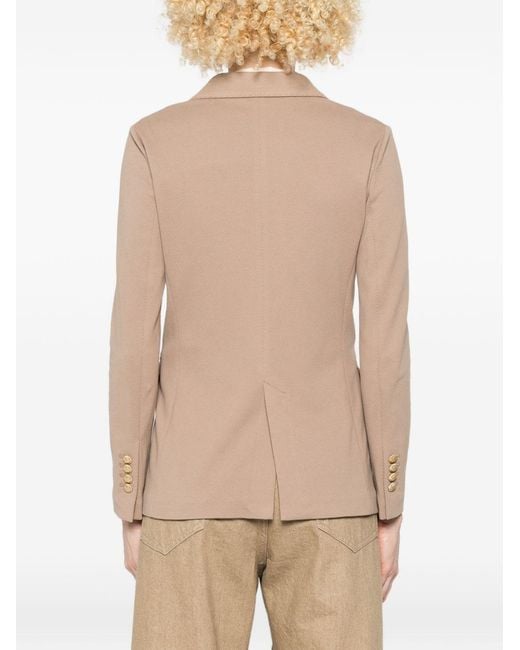 Circolo 1901 Natural Cotton Double-Breasted Jacket