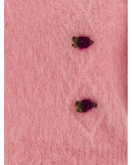 Suéter de 'carded mohair' Alessandra Rich de color Pink