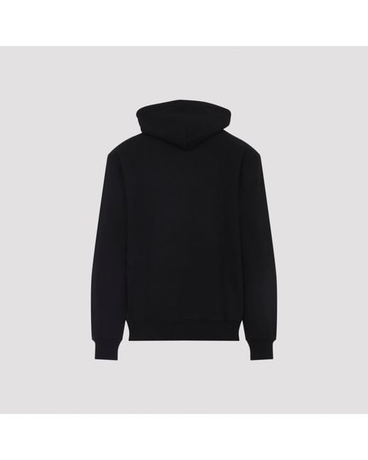 Carhartt Black Graphic Print Hoodie With Drawstring Hood And Ribbed Details for men