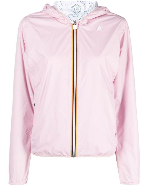 K-Way Pink Lily Plus Double Graphic Jacket