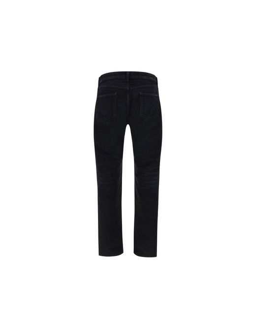 Saint Laurent Black Cotton Denim Jeans for men