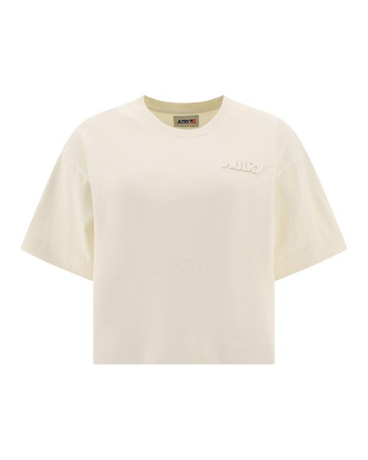 Autry White T -Shirt mit Logo