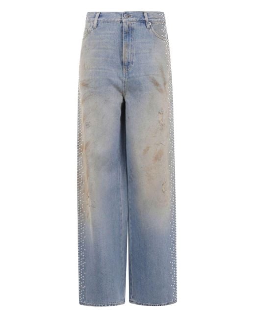 Golden Goose Deluxe Brand Blue Goldener Gänsefreund Denim Jeans