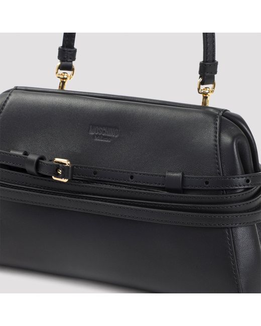 Moschino Black Belted Shoulder Bag