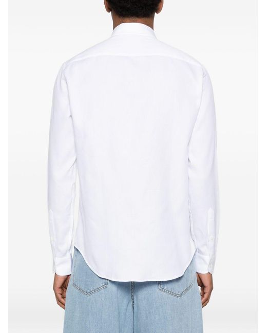 Emporio Armani White Cotton Shirt for men