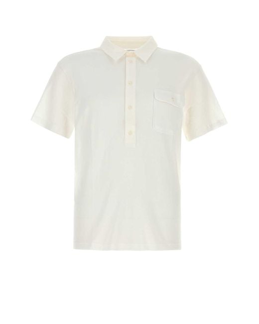 GIMAGUAS White Cotton Tristan Polo Shirt