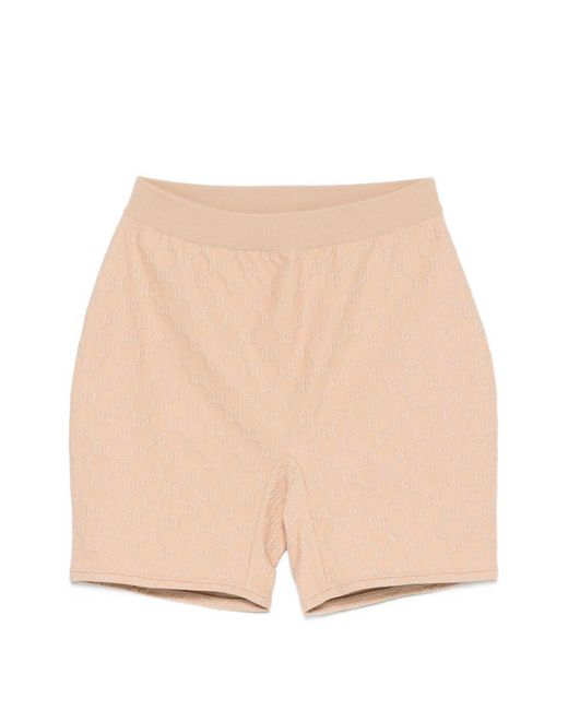 Gucci Natural Gg Jersey Shorts