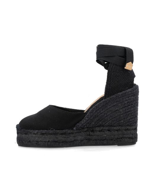 Castaner Black Carina 8 Tone-on-tone Espadrilles