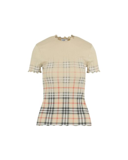 Burberry Natural Letty Degrade Cotton T-Shirt
