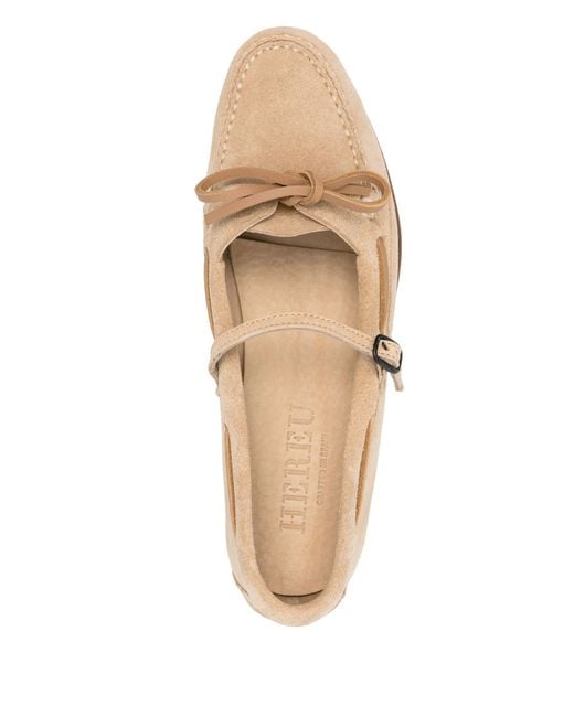 Hereu Natural Lorea Suede Shoes