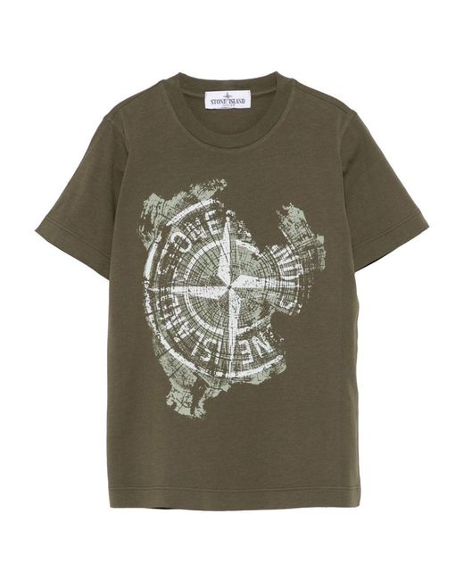 Stone Island T -shirt in het Green