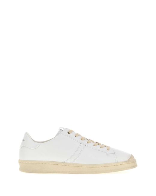 Jil Sander White Leather Sneakers for men