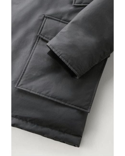 Woolrich Gray Parka Arctic Uomo Cotone Grigio/Grigio Shadow for men