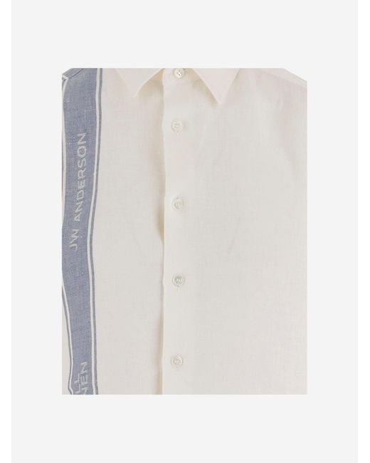 J.W. Anderson White Linen Shirt