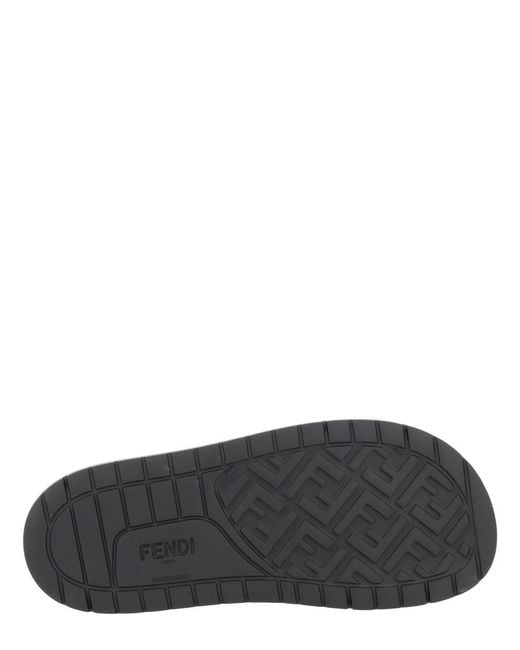 Fendi Gray Diagonal" Sandal