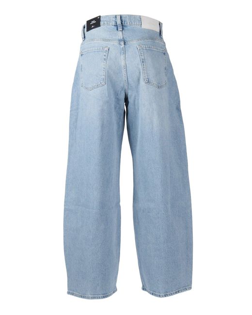 7 For All Mankind Blue Bonnie Curvilinear Seabreeze