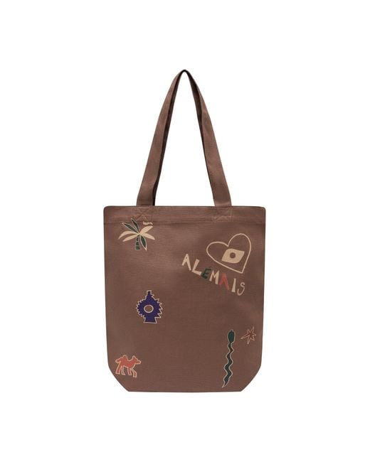ALÉMAIS Brown Maroc Choc Library Tote