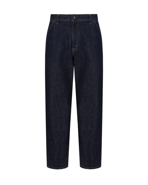 Carhartt Blue Single Knee Dark Jeans
