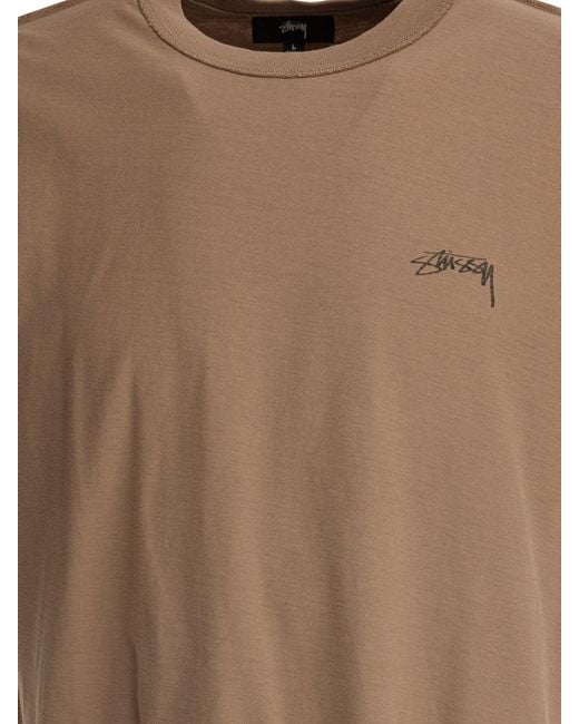 Stussy Brown "Lazy" T-Shirt for men