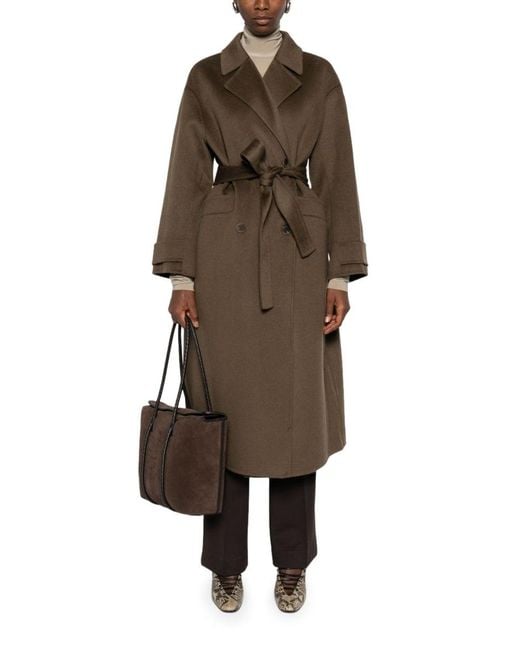 The Dynamis Studio Brown Savile Oversized Double-Breasted Coat