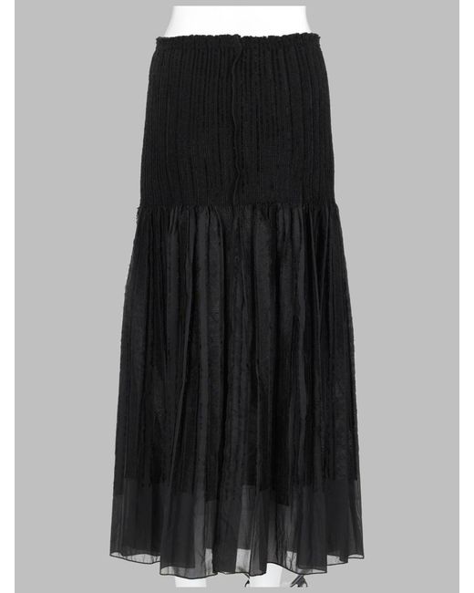 Paloma Wool Black Mini Wool Skirt