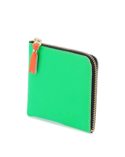 Comme des Garçons Comme des Garcons Brieftasche Super Fluo Flat Wallet in Green für Herren