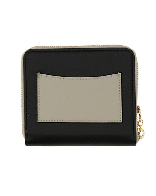 Stella McCartney Black Stella Logo Alter-Nappa Wallet