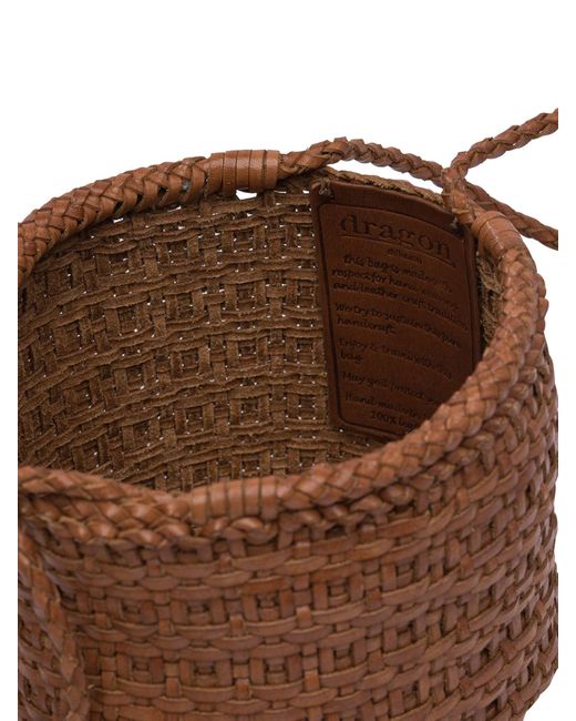 Dragon Diffusion Java Bag Mini Double Jump Basket 17 X14 X15 Cm in het Brown