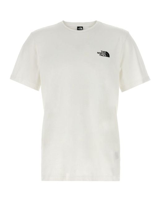 The North Face White Simple Dome T-Shirt for men
