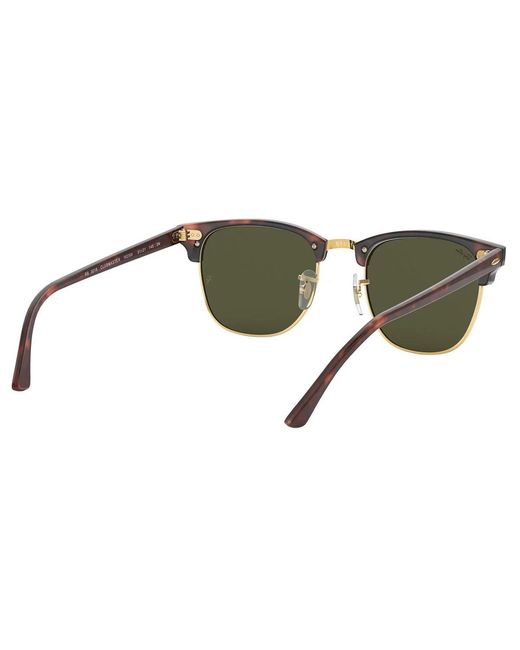 Ray-Ban Brown Sonnenbrille Rb3016 W0366 Clubmaster Schildkröte/Grün G 15 Unisex