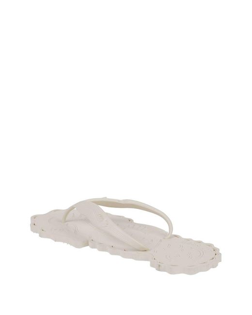 Zimmermann White Seafoam Thong Sandals