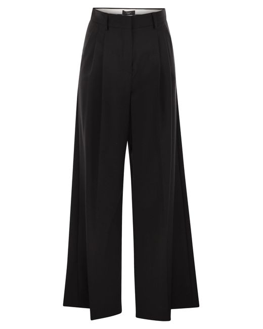 Weekend by Maxmara Black Adelfi Stretch Wool Trousers