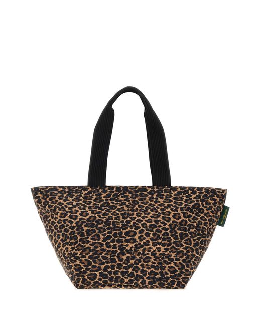 Herve Chapelier Multicolor Medium Tote, Square Base, Inside Pocket