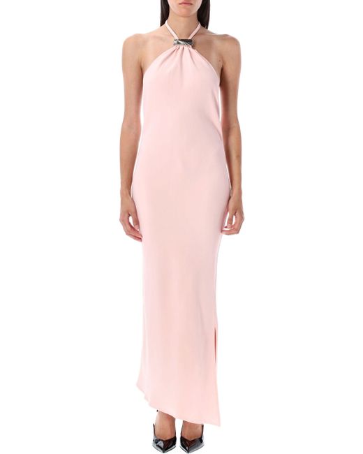 The Attico Pink Cady Midi Dress