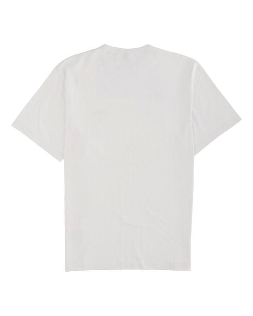 sunflower White T-Shirt With Logo for men