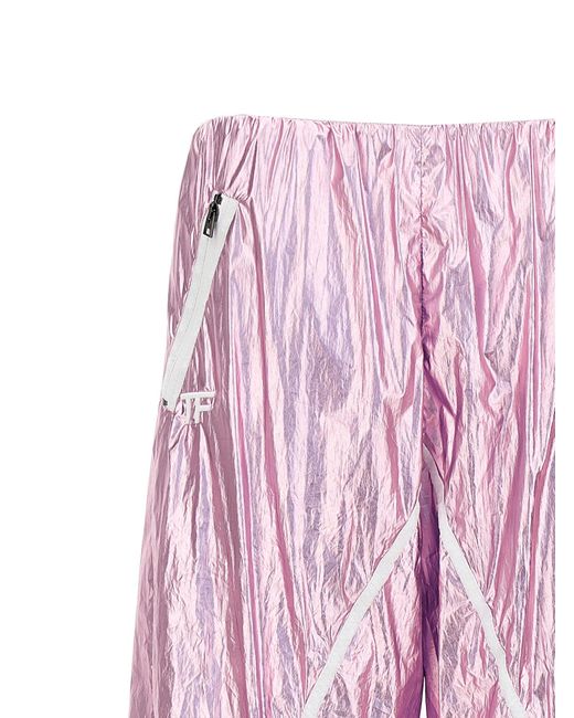 Tom Ford Pink Laminierte Trackhose