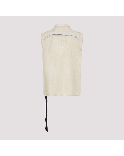 Rick Owens Blue Sl Tommy Jumbo Jacket