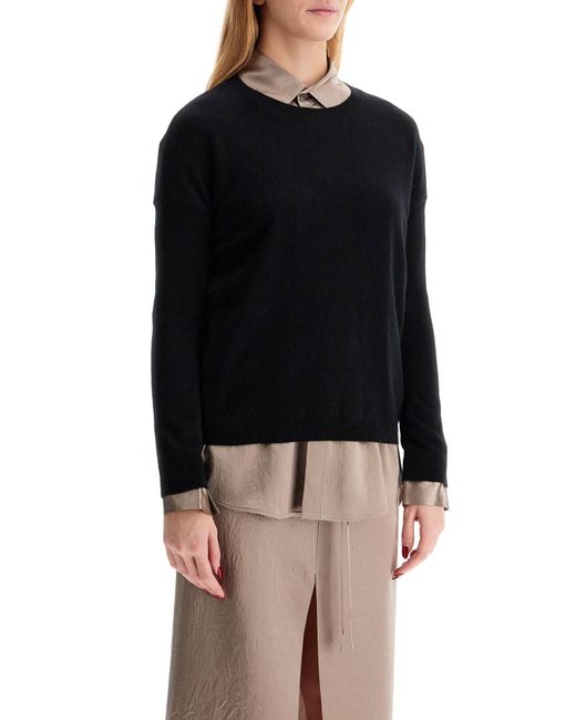 Lisa Yang Black 'Dea Cashmere Crewneck Pul