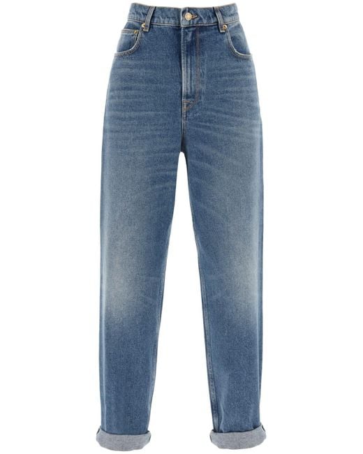 Golden Goose Deluxe Brand Kim Loose Fit Jeans in het Blue