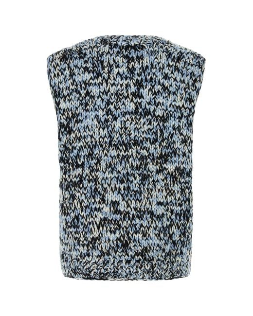 Ganni Red Wool Oversize Vest