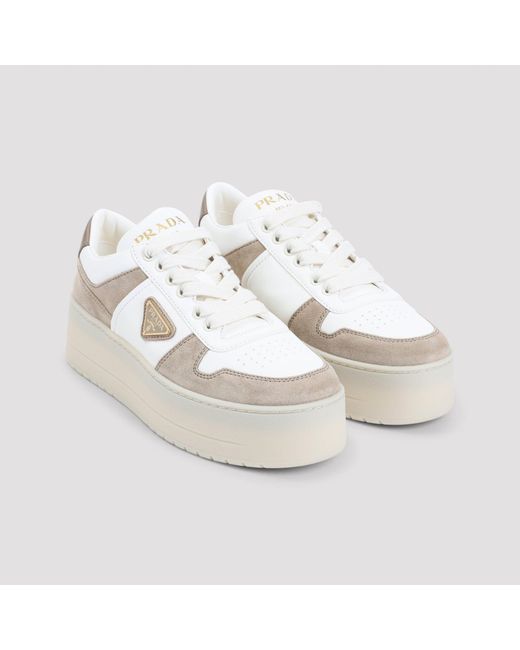 Prada Natural Downtown Bold Sneakers
