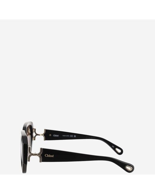 Chloé Black Logo Sunglasses