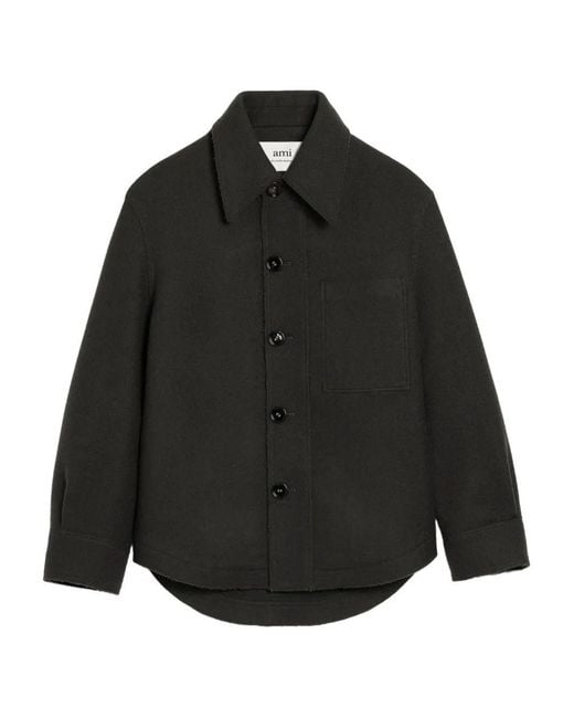 AMI Black Wool Jacket