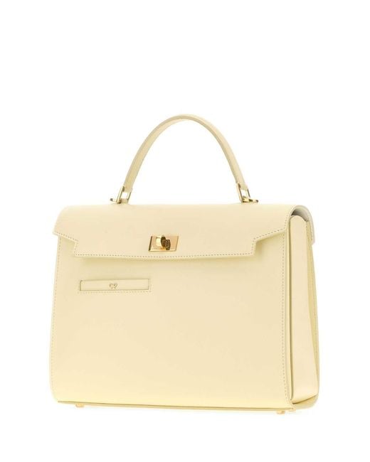Anya Hindmarch Natural Pastel Leather Mortimer Handbag